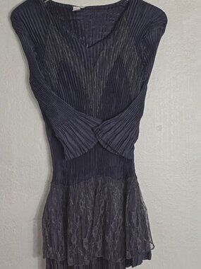 NWT Pretty Angel Blue Ribbed Fit and Flare Dress